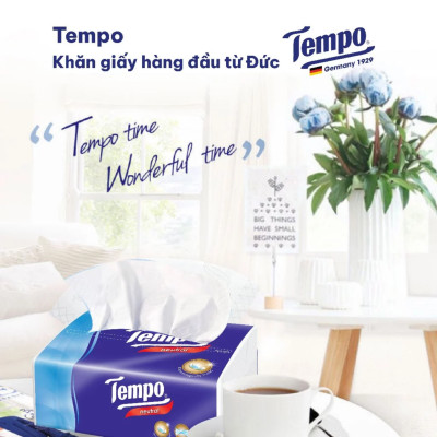 Combo 2 Lốc Khăn Giấy Gói Rút Tempo Hương Bạc Hà (Lốc 4 Gói)