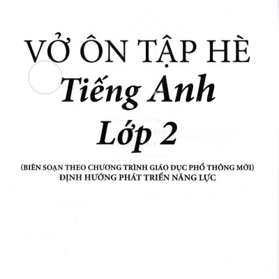 Vở Ôn Tập Hè Tiếng Anh Lớp 2