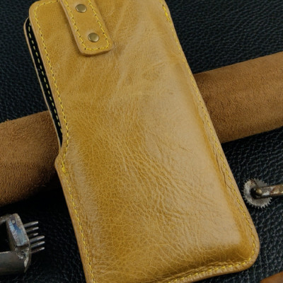 Bao Da Rút Quai Cài IONECASE điện thoại 15 pro max, 14 pro max, 15 pro..Da Thật May Thủ Công - Hàng chính hãng