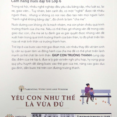 Yêu Con Như Thế Là Vừa Đủ - Giúp Con Trưởng Thành (Cẩm Nang Nuôi Dạy Trẻ Lớp 6)