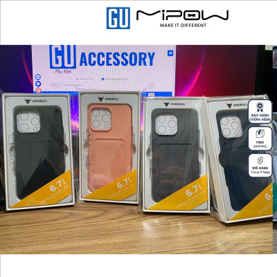 Ốp lưng  Mipow tích hợp card Holder TPU & PU Leather Dành Cho iPhone 15 Pro Max, Nhiều Màu Phù Hợp Với Bạn Hàng Chính Hãng