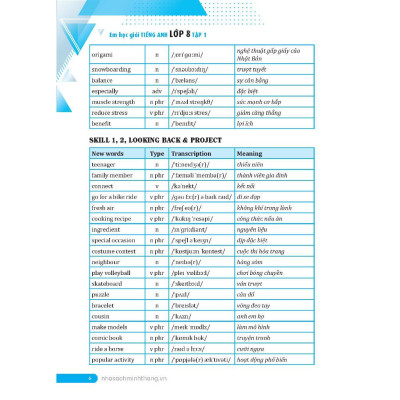 Sách - Globa Success - Em Học Giỏi Tiếng Anh Lớp 8 - Tập 1 - Minh Thắng