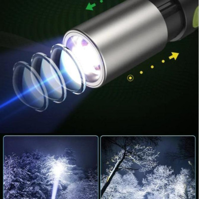 Đèn Pin Sạc Led Cob 4 Chế Độ Siêu Sáng Xst- 836 Dài 17Cm Có Móc Treo