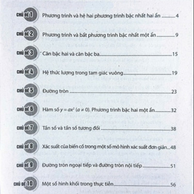 Sách - Toán 9 - Các bài toán thực tế