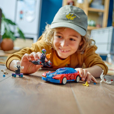 Đồ Chơi Lắp Ráp Mô Hình Siêu Xe Của Người Nhện - Spider-Man Race Car & Venom Green Goblin - Lego Superheroes 76279 (227 Mảnh Ghép)