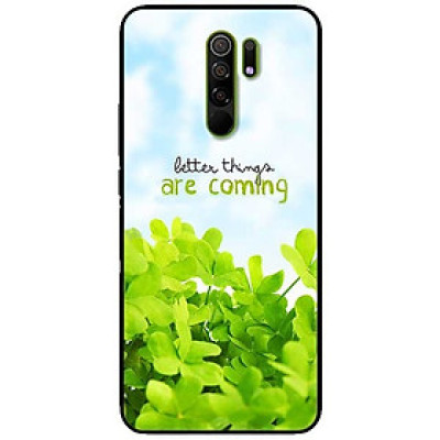 Ốp lưng dành cho Xiaomi Redmi 9 mẫu Cỏ Xanh Và Chữ