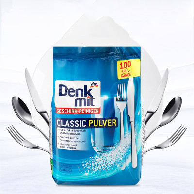 Bột rửa chén bát Denkmit Classic Pulver Đức 1.5kg dùng cho máy rửa chén bát