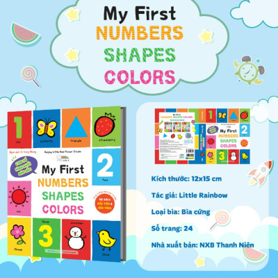 Sách Combo My First 100 Words - 100 Animals - Numbers - Shapes - Colors - Sách từ vựng đầu đời cho bé (3 cuốn) (MG)