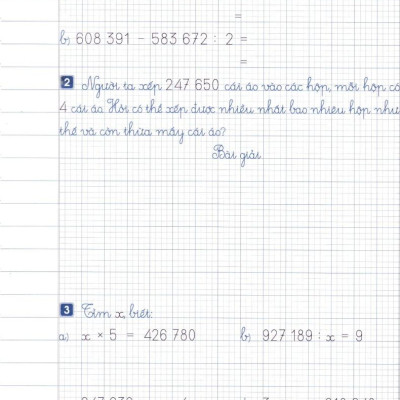 Sách - Vở Ô Li Bài Tập Toán 4 - Quyển 2