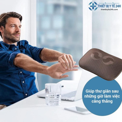 Gối Massage Hồng Ngoại Beurer MG147 Chính Hãng - Xóa Tan Đau Mỏi Vai Gáy, Lưu Thông Khí Huyết, Hồng Ngoại