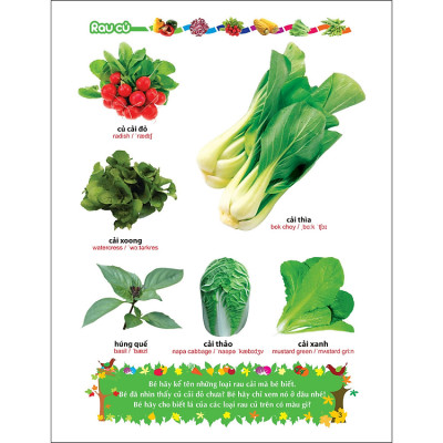 Từ Điển Tranh Về Các Con Vật/ Rau- Củ-Quả-Hoa