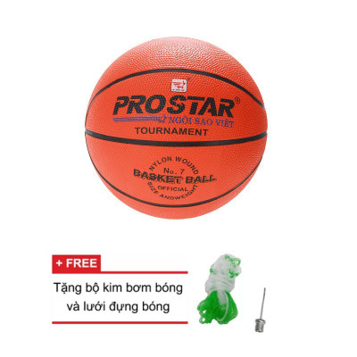 Banh Bóng Rổ Size 7 Tặng Kèm Bơm Tay + Kim Bơm + Túi Lưới Quả Số 7 Da Cao Su Chơi Ngoài Trời Outdoor