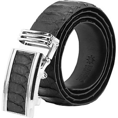 Thắt Lưng Nam Da Trăn VIP Bản Lớn Huy Hoàng HT4332 - Đen