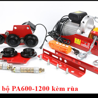 Bộ Tời Điện Kèm Rùa ABG PA800 (250/500Kg) 12 Mét Giúp Máy Tời Treo Nâng Hạ Vật Nặng Dễ Dàng Trong Nhà Xưởng Công Nghiệp Và Đời Sống, Nâng Kéo Linh Hoạt, Hiệu Quả Cao – Hàng Chính Hãng
