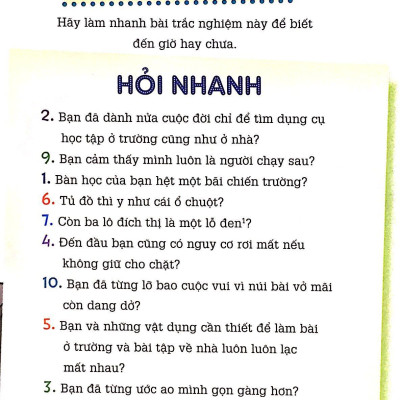 Kỹ Năng Học Đường - Sắp Xếp Mọi Thứ Ư? Chuyện Nhỏ! (Tái Bản 2023)