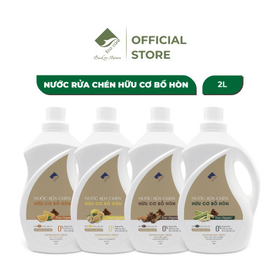 Nước Rửa Chén Hữu Cơ ECOCARE 2L Chiết Xuất Bồ Hòn Và Tinh Dầu Sả Chanh, Quế, Cam, Chanh Gừng Bảo Vệ Da Tay, An Toàn Cho Trẻ Nhỏ