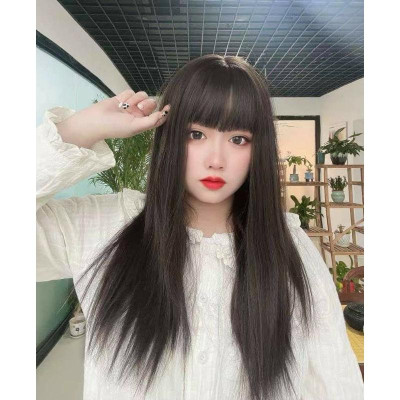 Tóc giả cao cấp️ tóc thẳng lửng- tặng lưới chùm tóc