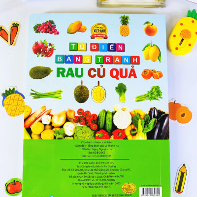 Sách - Từ điển bằng tranh Rau Củ Quả(135)- ndbooks
