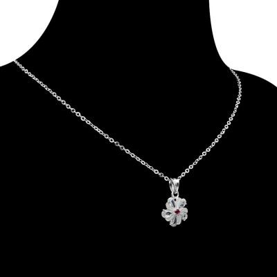 Dây Và Mặt Dây Chuyền Nữ - Bông Hoa Mai - Bạc Hiểu Minh DMD425X Bảo Hành Vĩnh Viễn ( Hàng Chính Hãng )