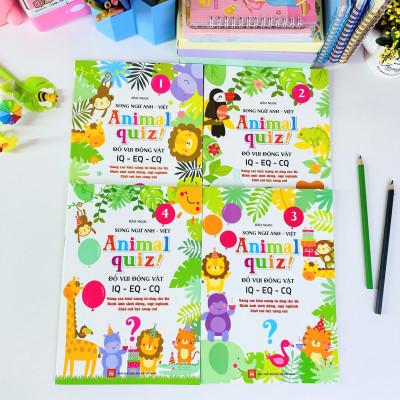 NDB - Animal quiz - đố vui động vật IQ-EQ-CQ ( bộ 4 cuốn )
