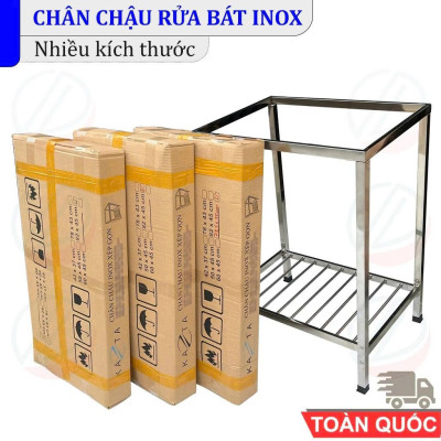 Kệ Chân Chậu Rửa Chén Bát Inox Siêu Tiện Dụng - Nhiều kích thước phù hợp hầu hết các cỡ chậu thông dụng