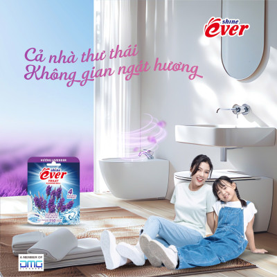 Mua 3 Vỉ Viên treo bồn cầu Evershine Hương Lavender 54gr được tặng 1 Viên treo bồn cầu hương chanh