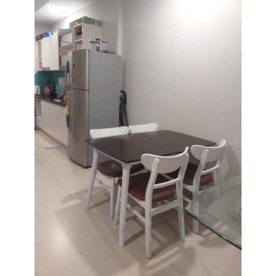 (Freeship) Bộ bàn ghế ăn giá rẻ - Gỗ tự nhiên