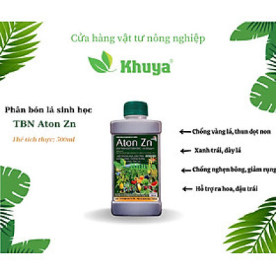 Phân bón lá vi lượng Aton Zn 500ml Ra hoa - Đậu trái - Chống rụng