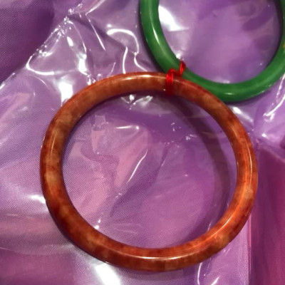 1 CHIẾC VÒNG LẺ ĐÁ CẨM THẠCH ĐỎ CAM BÔNG 49MM CỌNG TRÒN   Size VÒNG NHỎ 49MM x Dầy 5mm  NỮ Mệnh Hoả Thổ 40kg-49kg Ạ