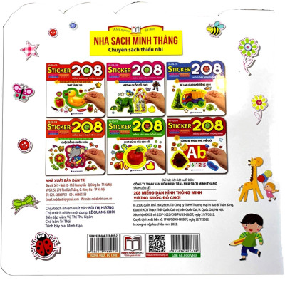 Chơi Cùng Các Con Số (208 Miếng Dán Hình Thông Minh - IQ - EQ - CQ)(Tái Bản)