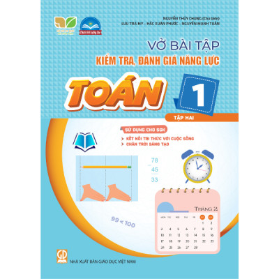 Sách - Vở bài tập kiểm tra, đánh giá năng lực Toán 1 -Tập 1.2 SGK Kết nối , Chân Trời