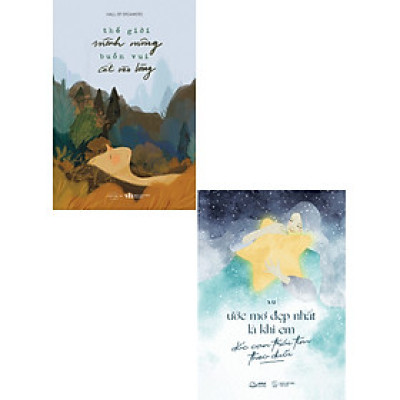 Combo Thế Giới Mênh Mông Buồn Vui Cất Vào Lòng + Ước Mơ Đẹp Nhất Là Khi Em Dốc Cạn Trái Tim Theo Đuổi (Bộ 2 Cuốn) - AZ