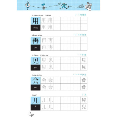 Sách - Keep It Up Tập Viết Chữ Hán - Học Tiếng Trung Cho Người Mới Bắt Đầu - Megabook