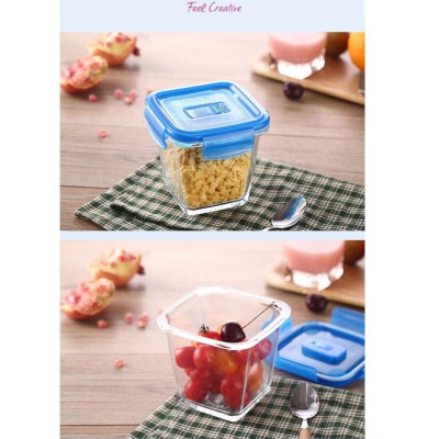 Hộp đựng thực phẩm thủy tinh Luminarc Purebox 75/84cl - J4711/J4712 dùng vi sóng, nắp đậy kín