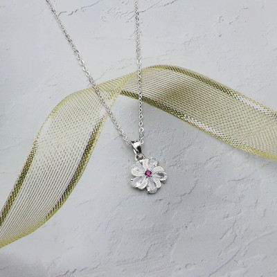 Dây Và Mặt Dây Chuyền Nữ - Bông Hoa Mai - Bạc Hiểu Minh DMD425X Bảo Hành Vĩnh Viễn ( Hàng Chính Hãng )