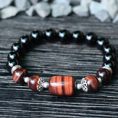 Vòng tay đá thiên nhiên phối lu thống size hạt 8mm - Ngọc Quý Gemstones