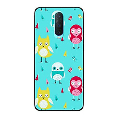Ốp Lưng in cho Oppo R17 Pro Mẫu Những Chú Chim Nền Xanh - Hàng Chính Hãng