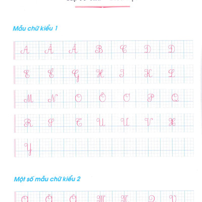 Luyện Viết Chữ Hoa Cỡ Nhỏ Theo Nhóm (Dành Cho Học Sinh Tiểu Học)_PNU