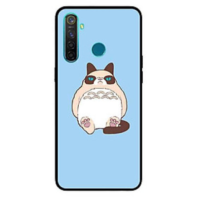 Ốp Lưng in cho Realme 5 Mẫu Chú Mèo Lười - Hàng Chính Hãng