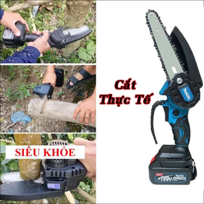 Bộ Máy Cưa Pin Cầm Tay Siêu Khỏe Cắt Cây, Tỉa Cành Hiệu Quả Vượt Trội