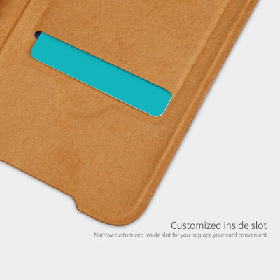 Bao da Leather cho Samsung Galaxy S20 Plus hiệu Nillkin Qin HPK-01 (Chất liệu da cao cấp, có ngăn đựng thẻ, mặt da siêu mềm mịn) - Hàng chính hãng