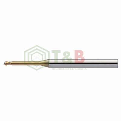Dao Cầu Cổ Dài R0.2 x 2 x 45 L Union Tool Model HSLB2004-020,Dao phay ngón gia công sau nhiệt