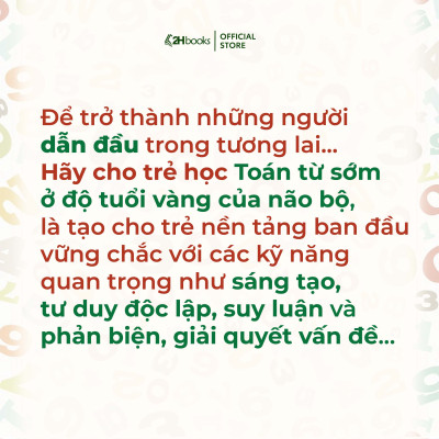 Combo 6 cuốn: Phát triển tiềm năng toán học cho trẻ - Toán  học cho trẻ mẫu giáo - Lớp chồi, Lớp lá, Lớp mầm (Tái bản 2021)- 2HBooks