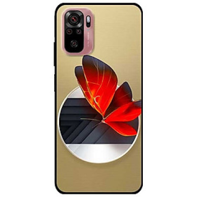 Ốp lưng dành cho Xiaomi Mi Note 10 mẫu Vòng Tròn Bướm Đỏ