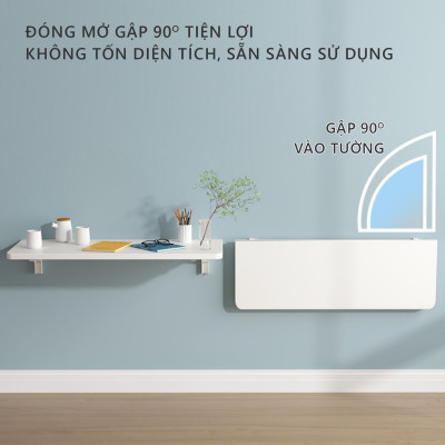 Bàn học gấp gọn thông minh có khe để đồ tiện dụng thương hiệu IGA - GP302