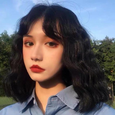  Tóc giả xù ngắn, tóc giả xoăn qua vai cao cấp- tặng lưới chùm tóc