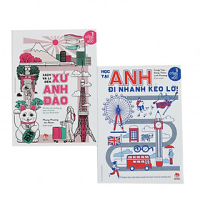 Bộ 2 cuốn Cổng du học: Xách vali đến xứ anh đào / Học tại Anh - đi nhanh kẻo lỡ