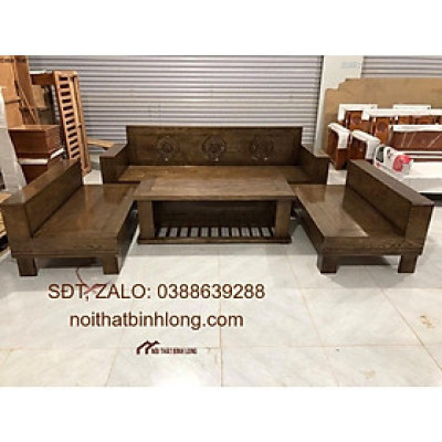 Bàn ghế gỗ sồi Nga BG085