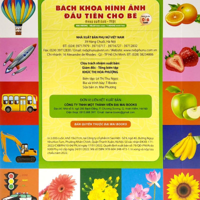 Bách Khoa Hình Ảnh Đầu Tiên Cho Bé (Song Ngữ Anh-Việt) (Tái Bản 2022)