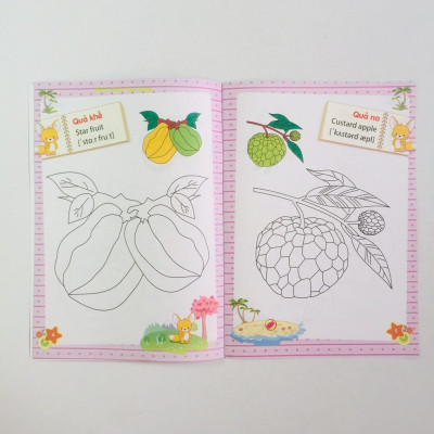 Sách : Tập Tô Màu Mẫu Giáo ( Túi 8 Cuốn) B60 - TSMN